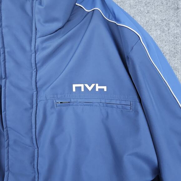 Hyundai Jacket Mens Extra Large Blue Factory Logo Puffer Coat Warm Korea 115 - Picture 2 of 8